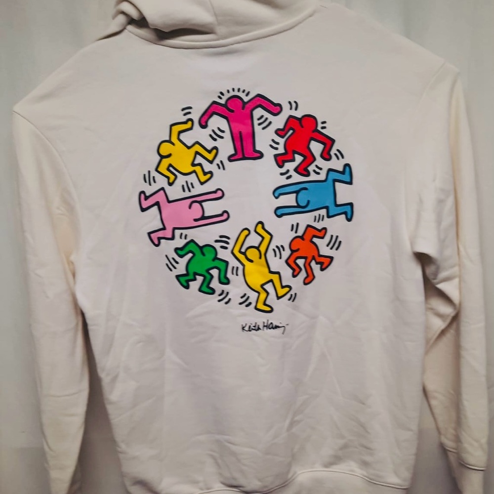 H&M Keith Haring hoodie H&M Cream Relaxed Fit Hoodie